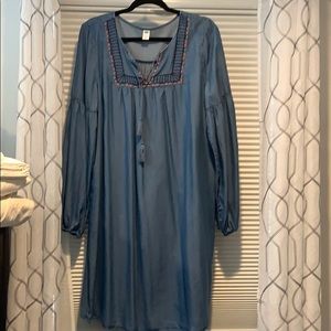 Old navy long sleeve dress size large tall